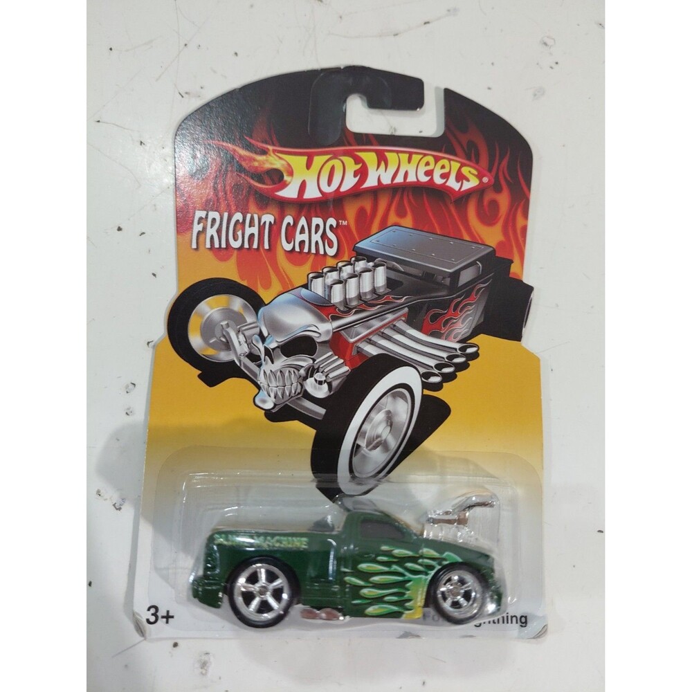 NIP Hot Wheels Fright Cars 1:64 DieCast Slime Machine Ford F-150 Lightning Truck